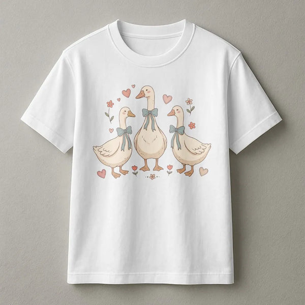 Silly Goose T-Shirt | Cute Cottagecore Farm Animal Graphic | Soft Cotton-Blend Sweatshirt | Gift for Goose Lovers