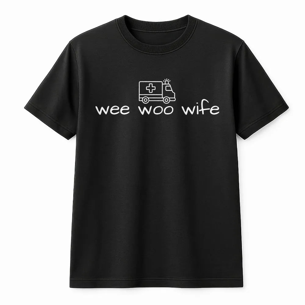 Paramedic Wife Sweatshirt | Funny Wee Woo Ambulance Graphic | Soft Cotton Blend | Gift for First Responder Spouse