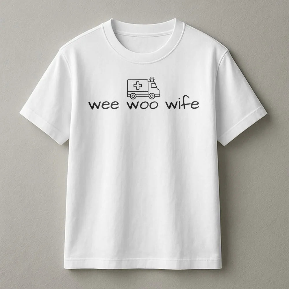 Paramedic Wife Sweatshirt | Funny Wee Woo Ambulance Graphic | Soft Cotton Blend | Gift for First Responder Spouse